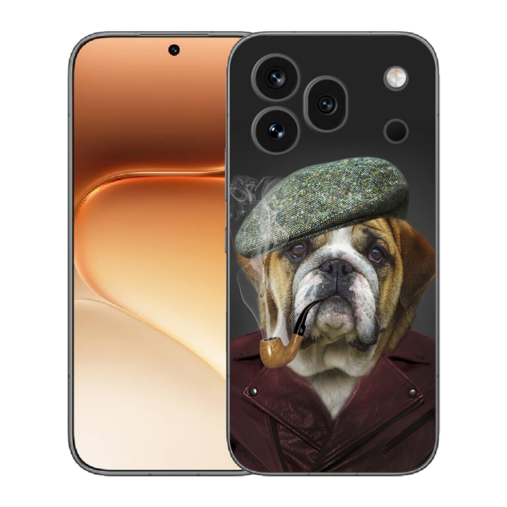 Gelový kryt mmCase na Honor 600 Pro - pes s fajfkou