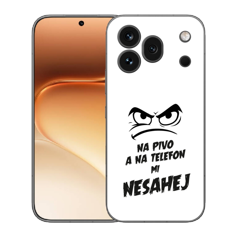 Gelový kryt mmCase na Honor 600 Pro - pivní motiv 2 bílé pozadí