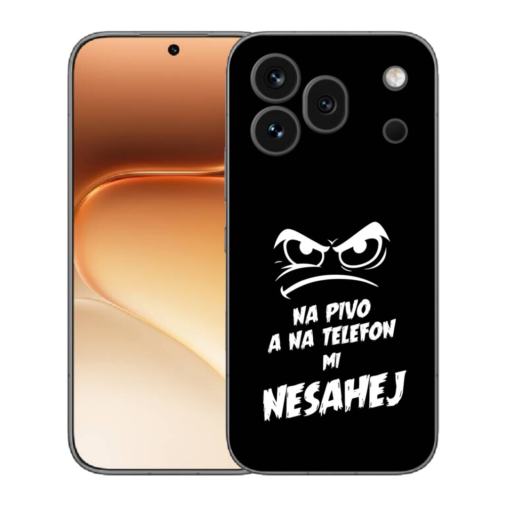 Gelový kryt mmCase na Honor 600 Pro - pivní motiv 2 černé pozadí