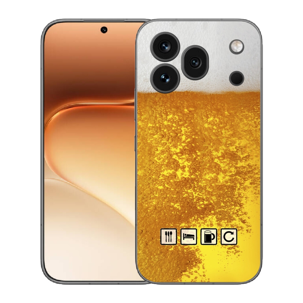 Gelový kryt mmCase na Honor 600 Pro - pivní motiv 3