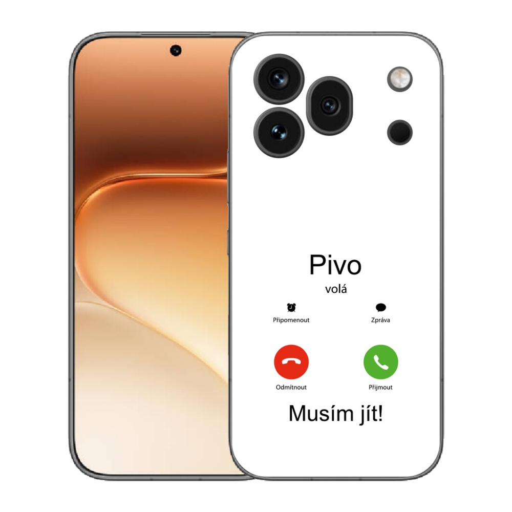 Gelový kryt mmCase na Honor 600 Pro - pivo volá bílé pozadí
