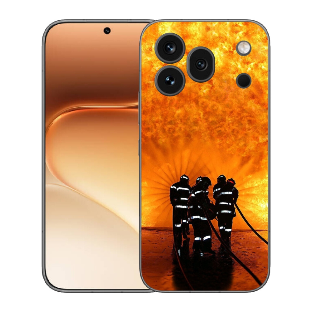 Gelový kryt mmCase na Honor 600 Pro - požár