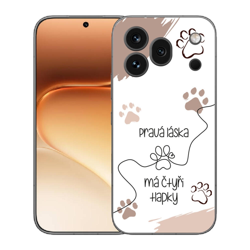 Gelový kryt mmCase na Honor 600 Pro - psí motiv 1 bílé pozadí