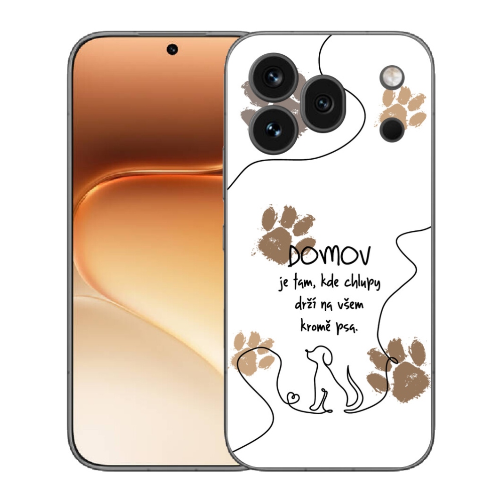 Gelový kryt mmCase na Honor 600 Pro - psí motiv bílé pozadí