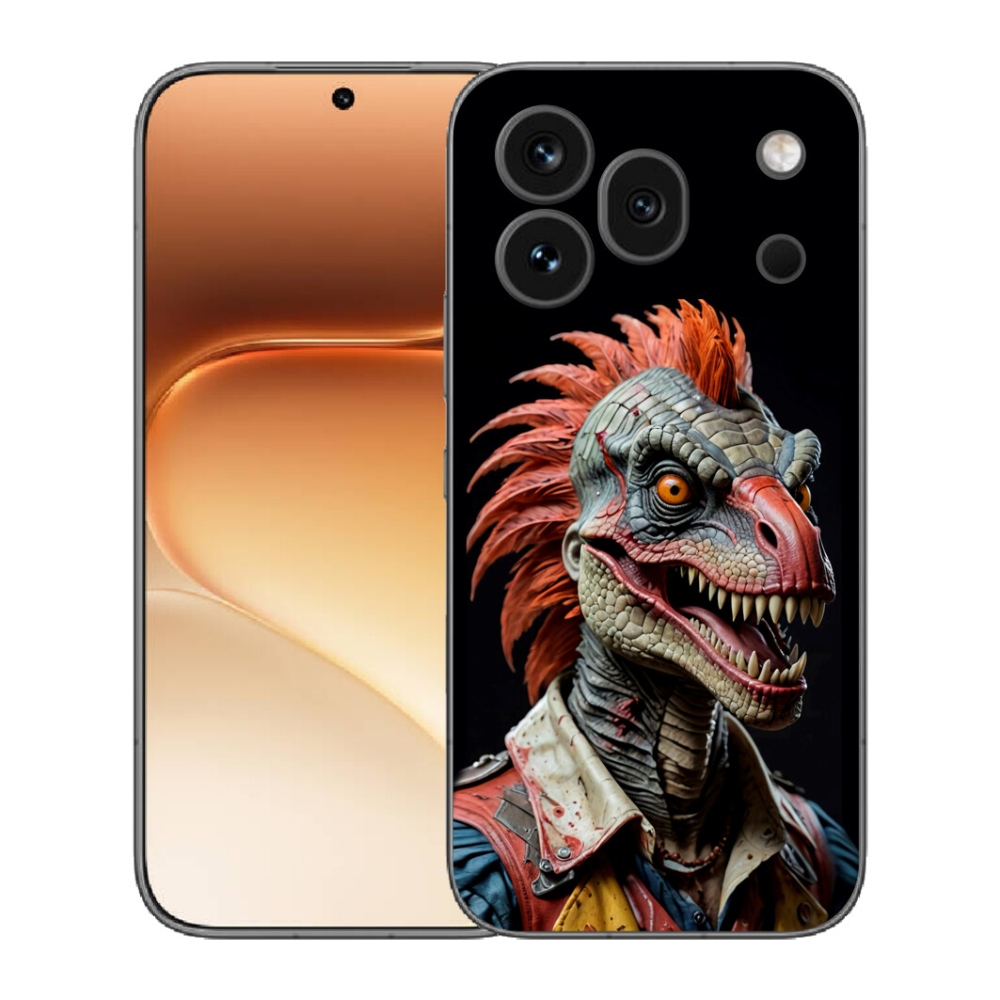 Gelový kryt mmCase na Honor 600 Pro - punk dinosaurus