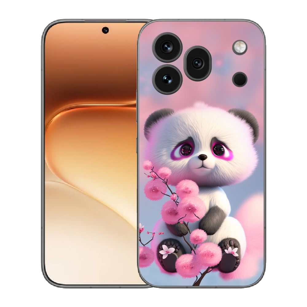 Gelový kryt mmCase na Honor 600 Pro - roztomilá panda 1