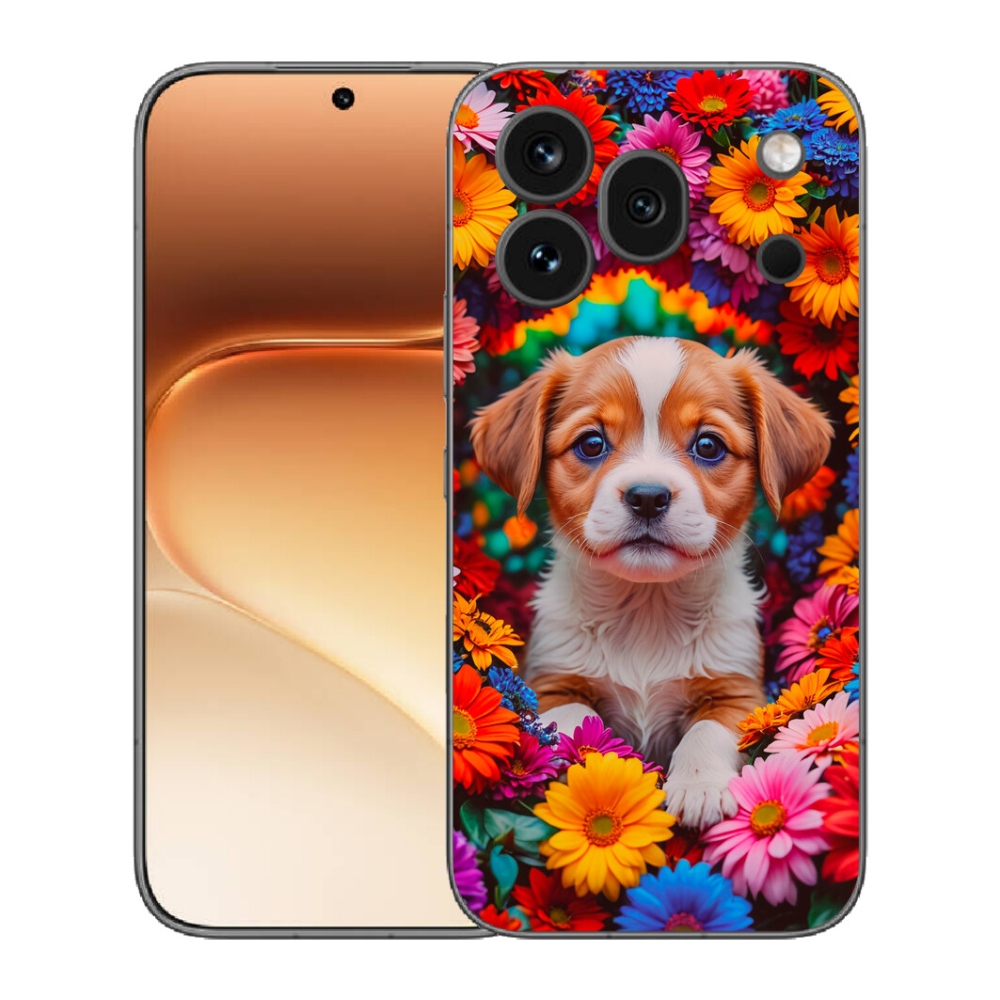 Gelový kryt mmCase na Honor 600 Pro - roztomilé štěně