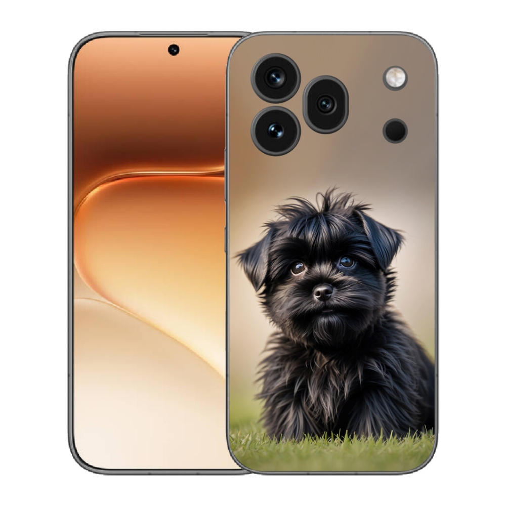 Gelový kryt mmCase na Honor 600 Pro - roztomilý černý pejsek