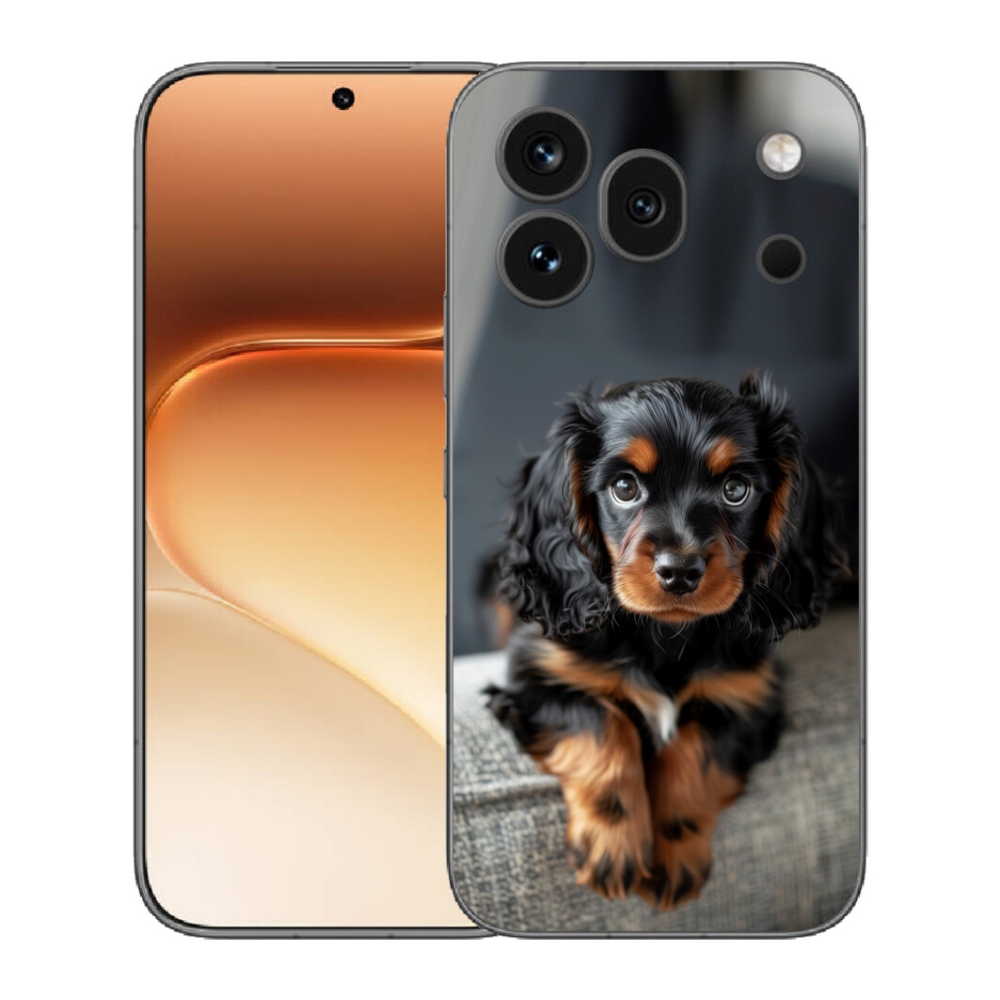 Gelový kryt mmCase na Honor 600 Pro - roztomilý dlouhosrstý jezevčík