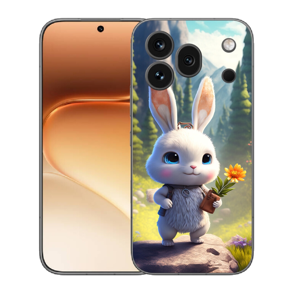Gelový kryt mmCase na Honor 600 Pro - roztomilý králíček