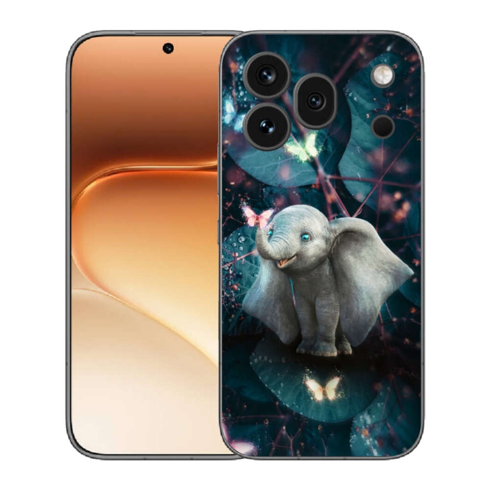 Gelový kryt mmCase na Honor 600 Pro - roztomilý slon