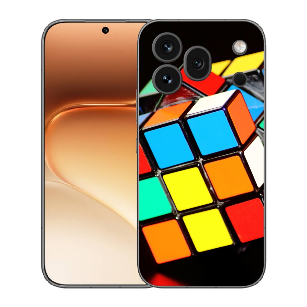Gelový kryt mmCase na Honor 600 Pro - rubikova kostka