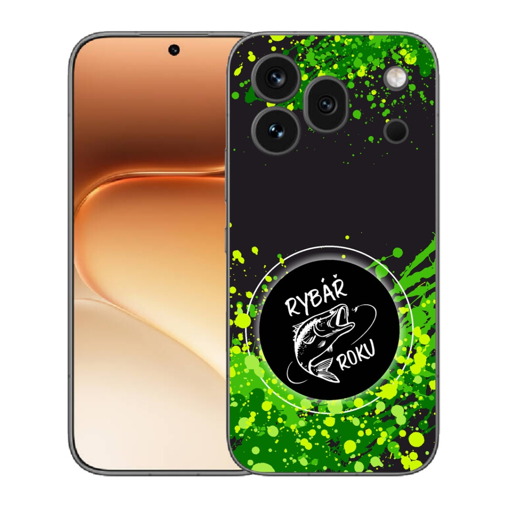 Gelový kryt mmCase na Honor 600 Pro - rybář roku černé pozadí