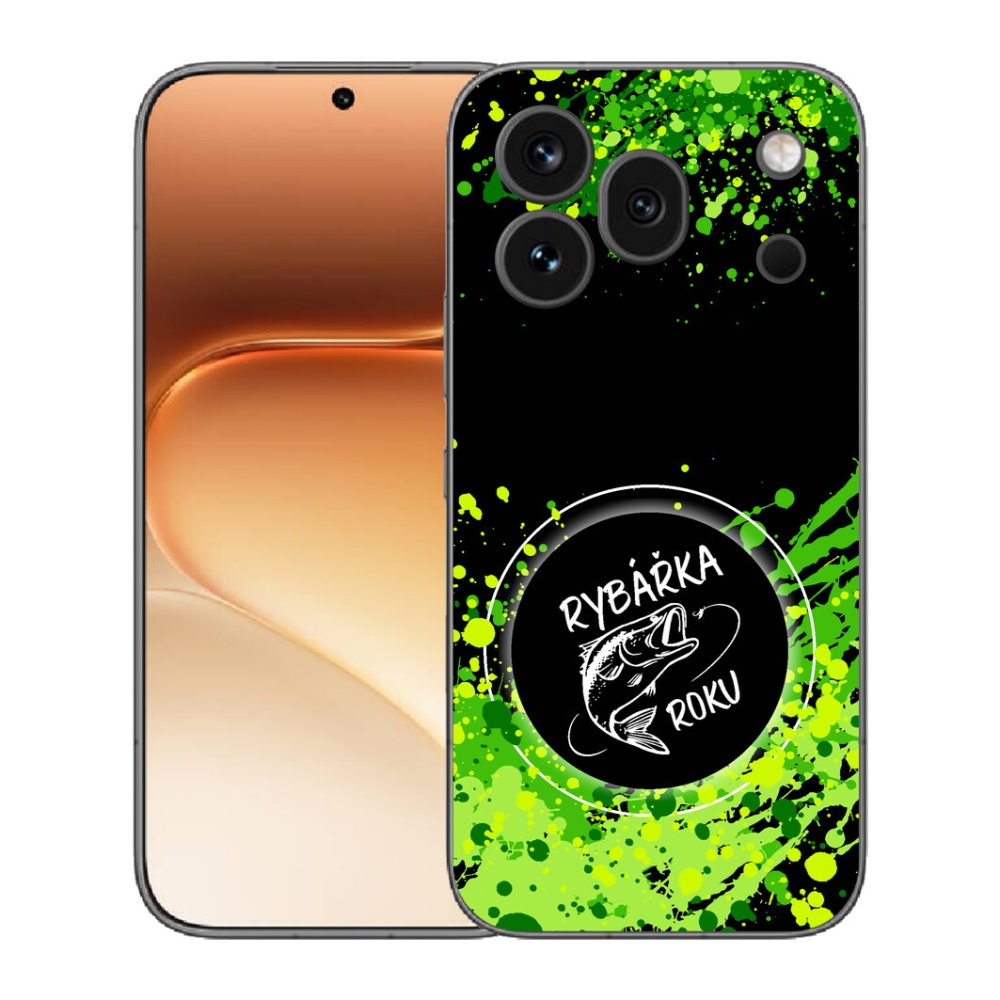 Gelový kryt mmCase na Honor 600 Pro - rybářka roku černé pozadí