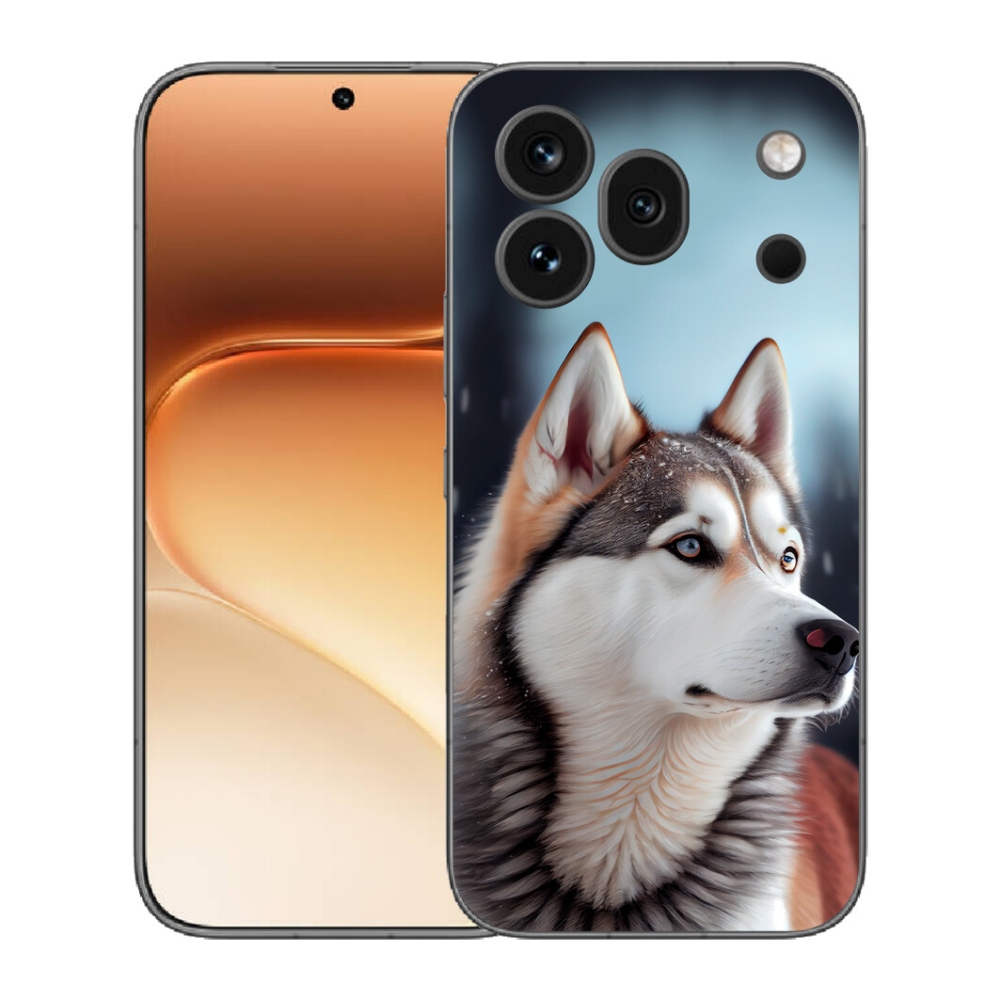 Gelový kryt mmCase na Honor 600 Pro - sibiřský husky