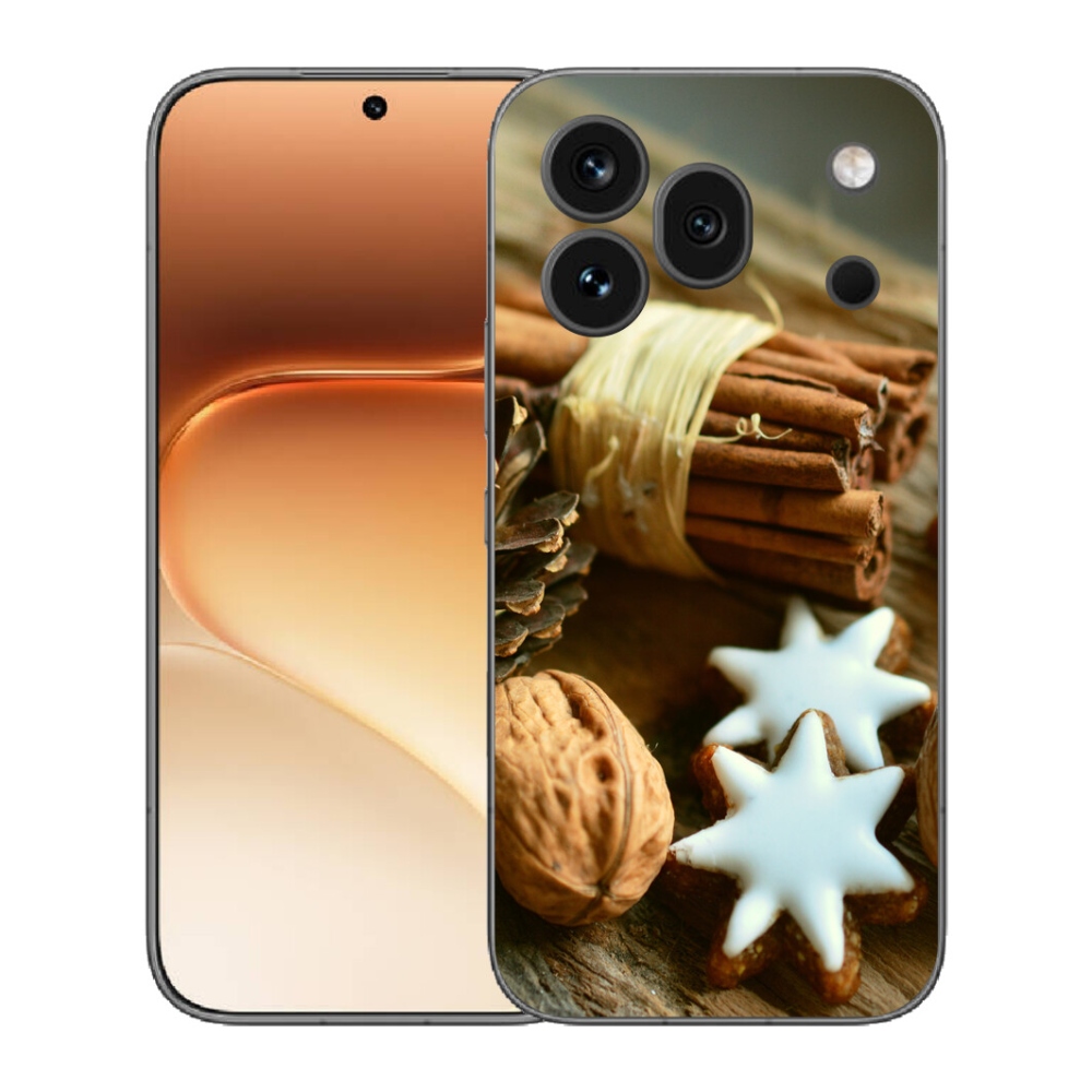 Gelový kryt mmCase na Honor 600 Pro - skořice a perníčky