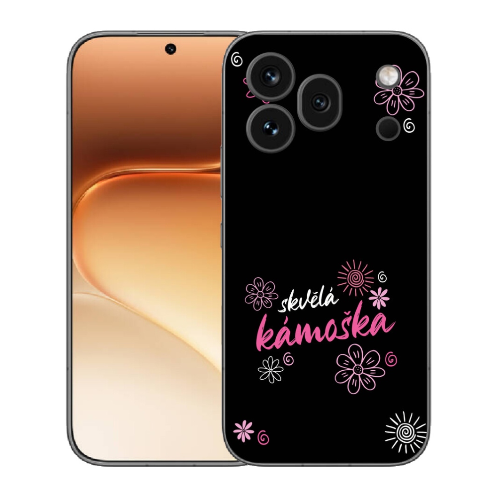 Gelový kryt mmCase na Honor 600 Pro - skvělá kámoška černé pozadí