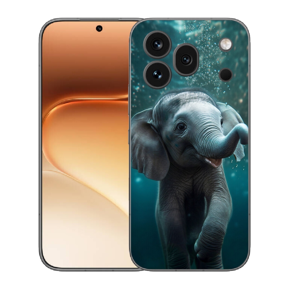 Gelový kryt mmCase na Honor 600 Pro - slůně pod vodou