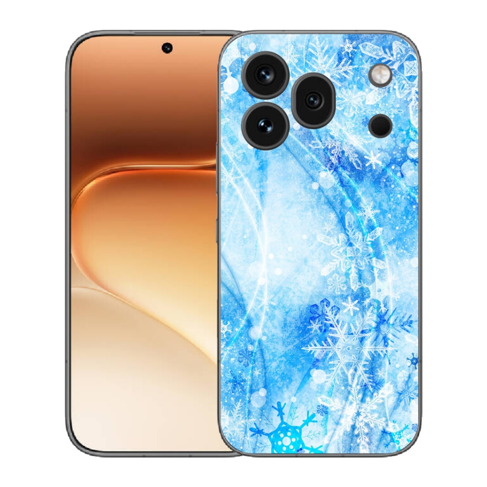 Gelový kryt mmCase na Honor 600 Pro - sněhové vločky