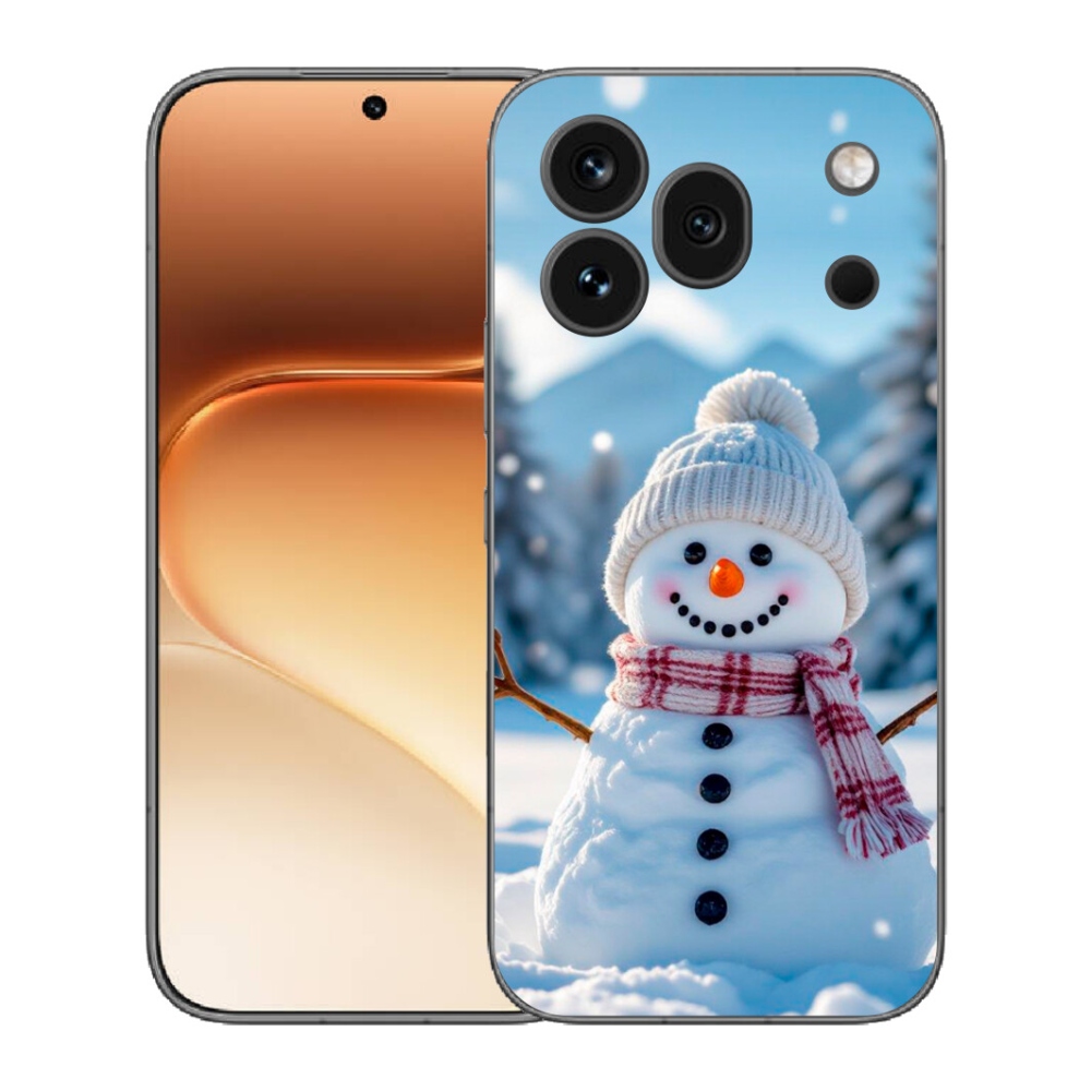 Gelový kryt mmCase na Honor 600 Pro - sněhulák 3