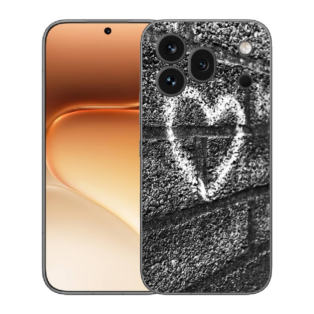 Gelový kryt mmCase na Honor 600 Pro - srdce na zdi