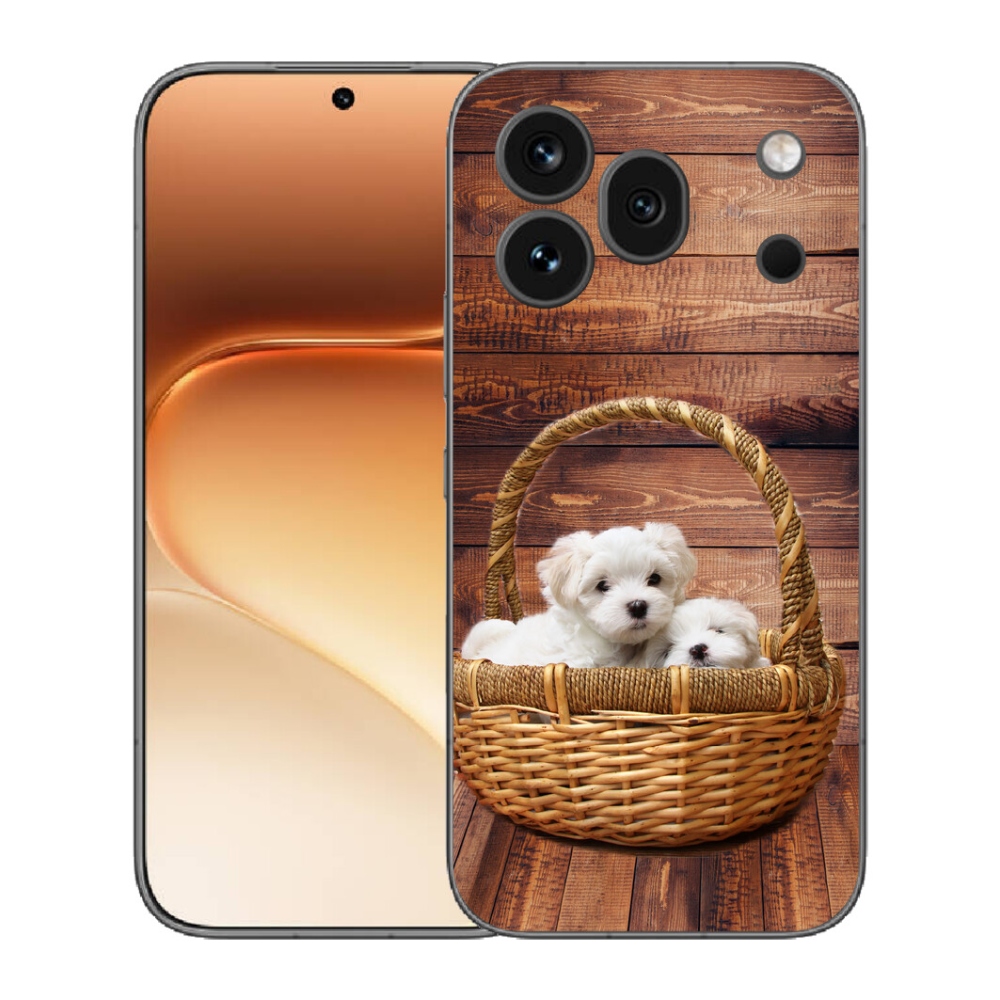 Gelový kryt mmCase na Honor 600 Pro - štěňátka