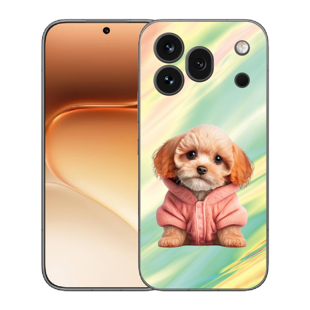 Gelový kryt mmCase na Honor 600 Pro - štěně ve svetru