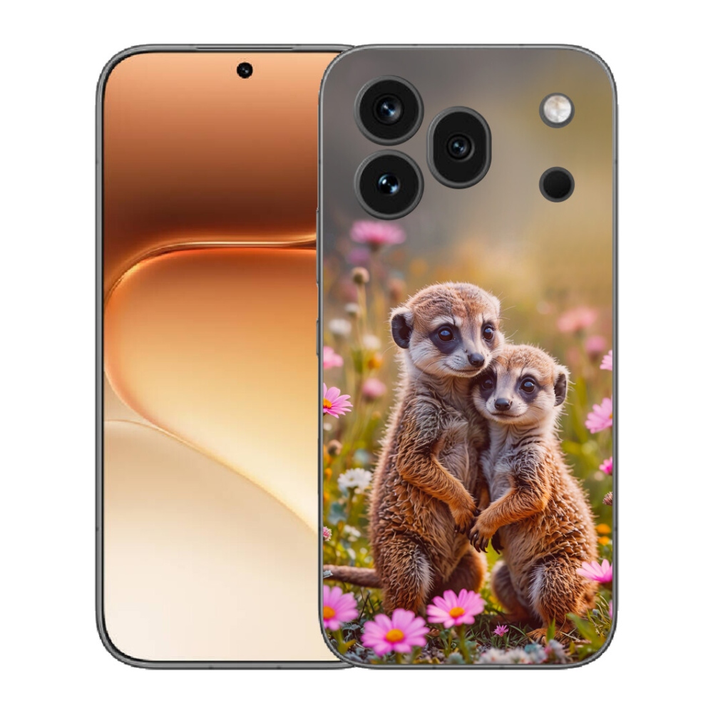 Gelový kryt mmCase na Honor 600 Pro - surikatí duo