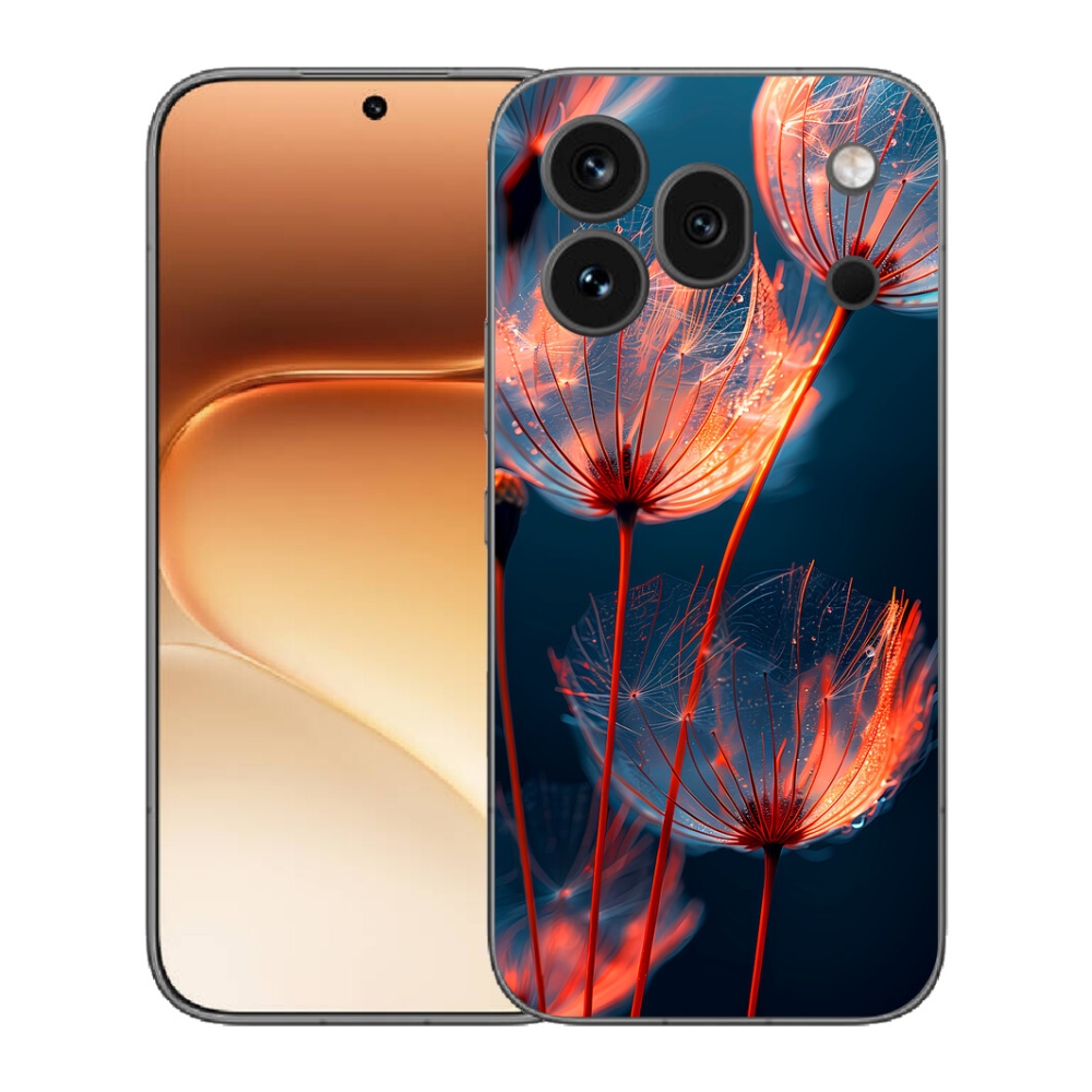 Gelový kryt mmCase na Honor 600 Pro - světélkující chmýří
