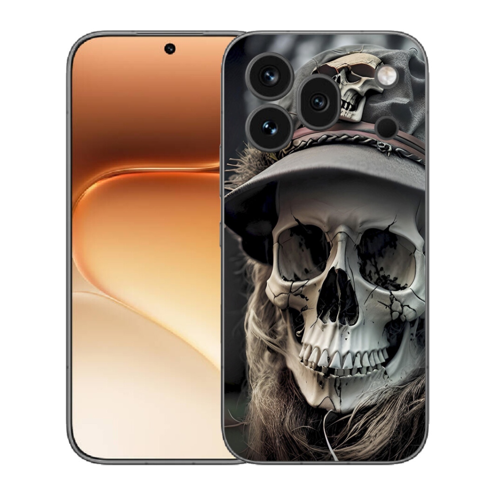 Gelový kryt mmCase na Honor 600 Pro - temná lebka