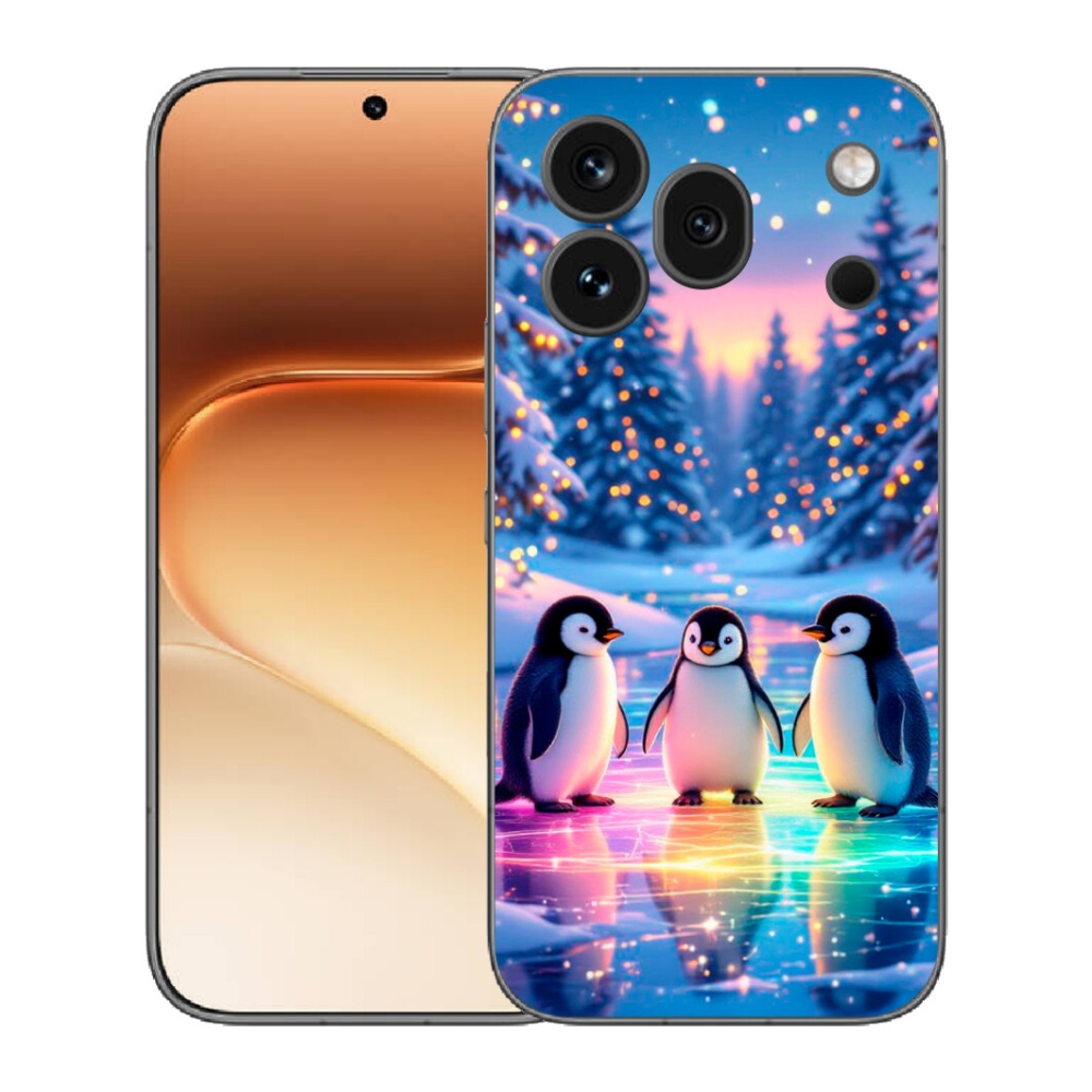 Gelový kryt mmCase na Honor 600 Pro - tučnáci