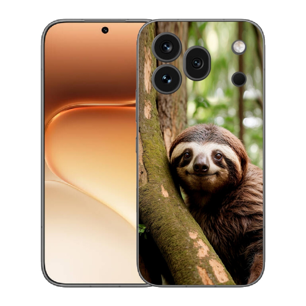 Gelový kryt mmCase na Honor 600 Pro - usměvavý lenochod