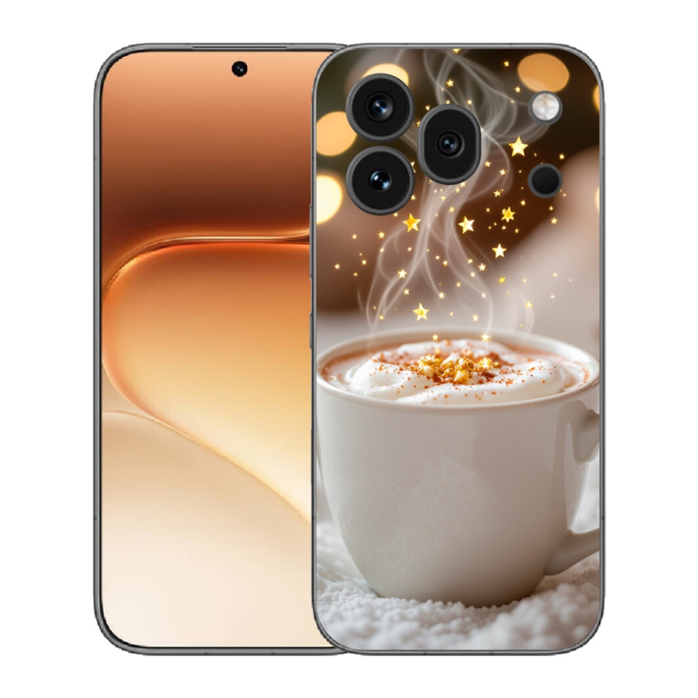 Gelový kryt mmCase na Honor 600 Pro - vánoční horký nápoj