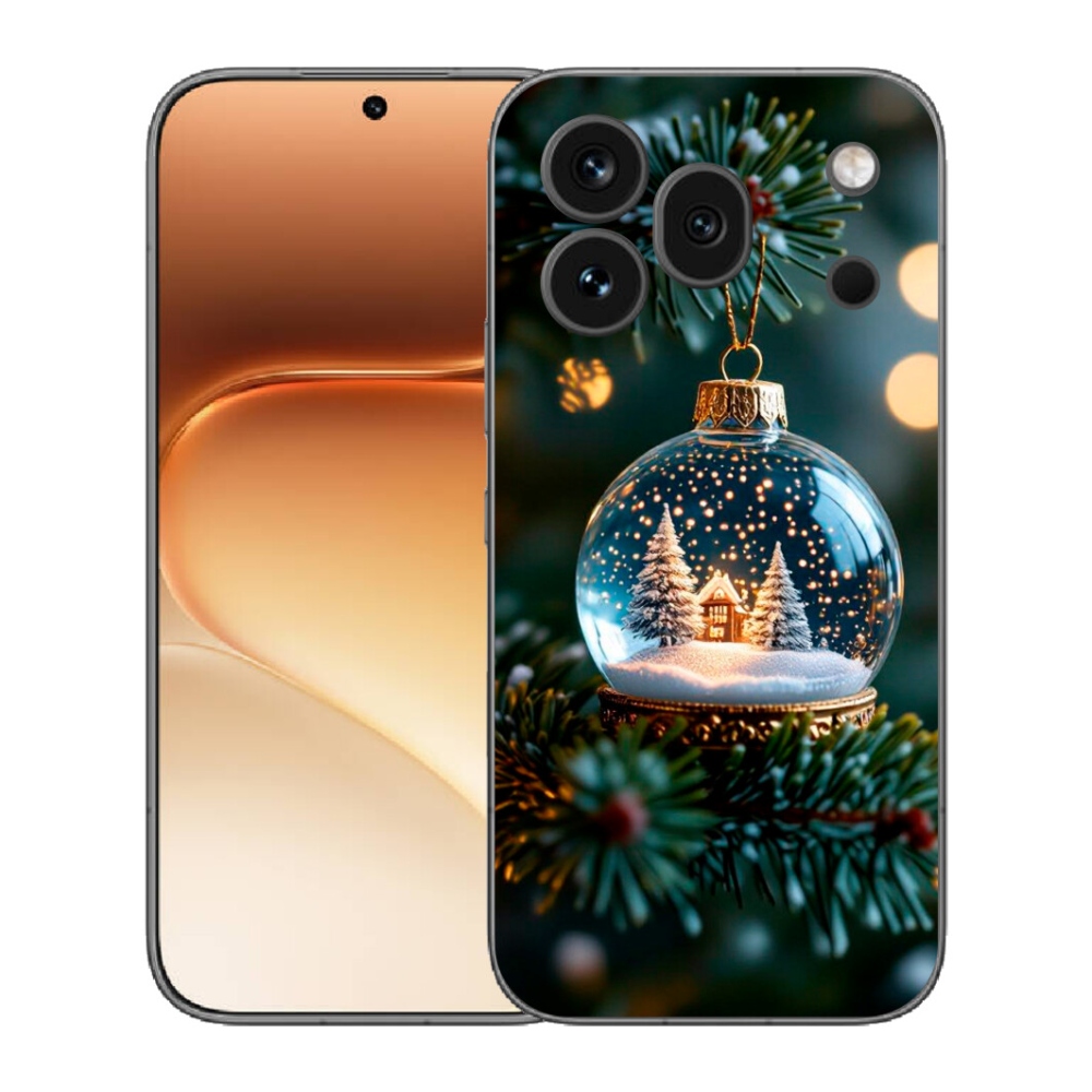 Gelový kryt mmCase na Honor 600 Pro - vánoční koule 2