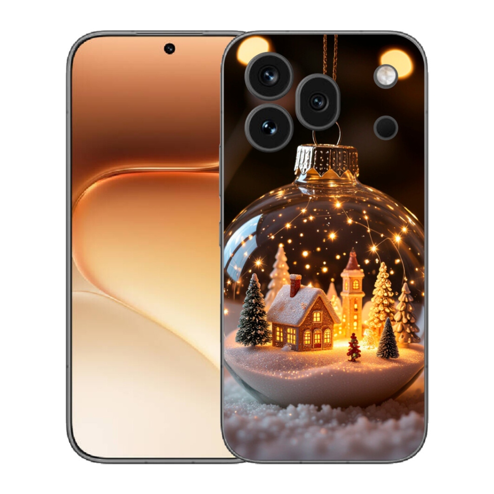 Gelový kryt mmCase na Honor 600 Pro - vánoční koule 3