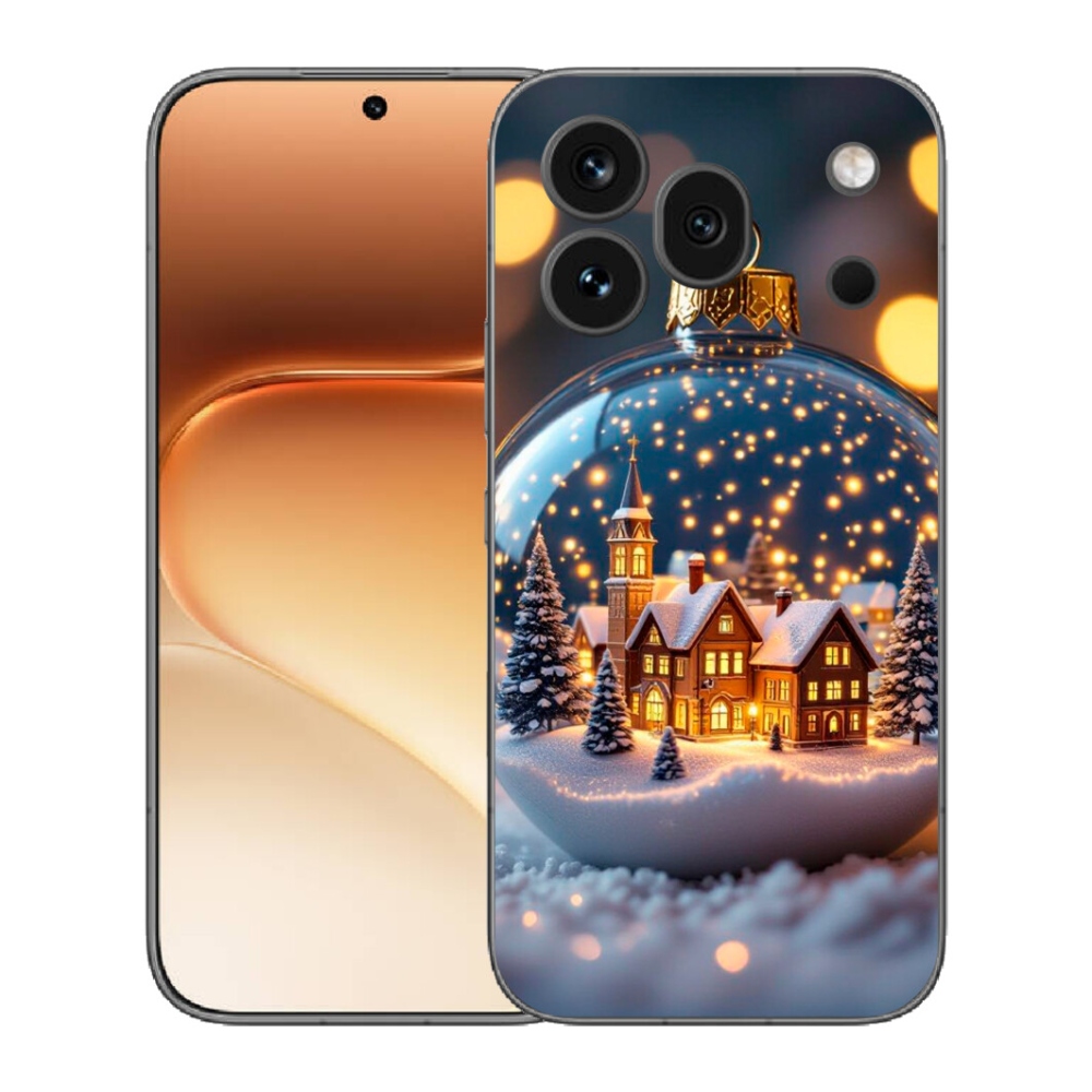 Gelový kryt mmCase na Honor 600 Pro - vánoční koule 4
