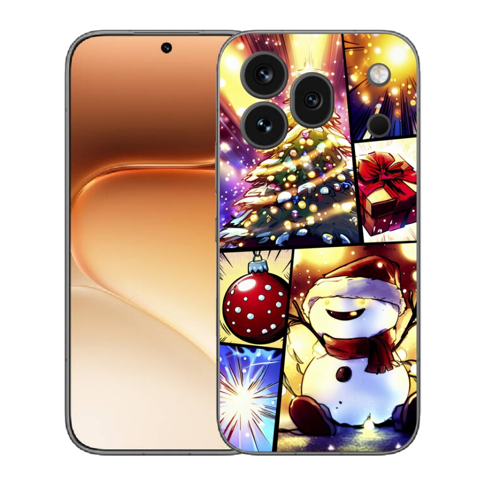 Gelový kryt mmCase na Honor 600 Pro - vánoční motivy 1