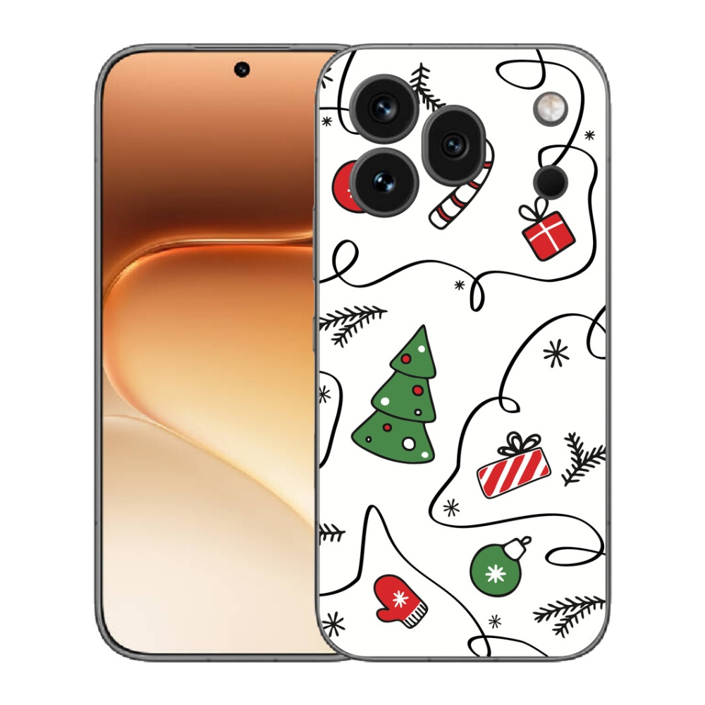 Gelový kryt mmCase na Honor 600 Pro - vánoční motivy
