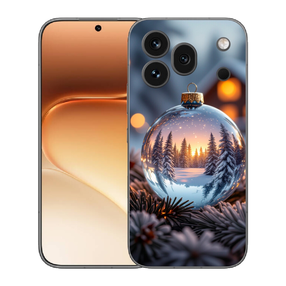 Gelový kryt mmCase na Honor 600 Pro - vánoční ozdoba