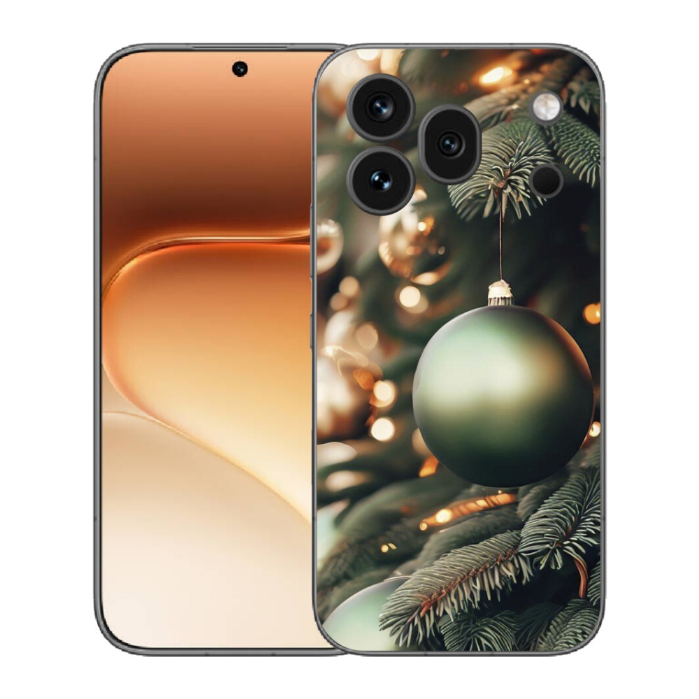 Gelový kryt mmCase na Honor 600 Pro - vánoční ozdoby 1