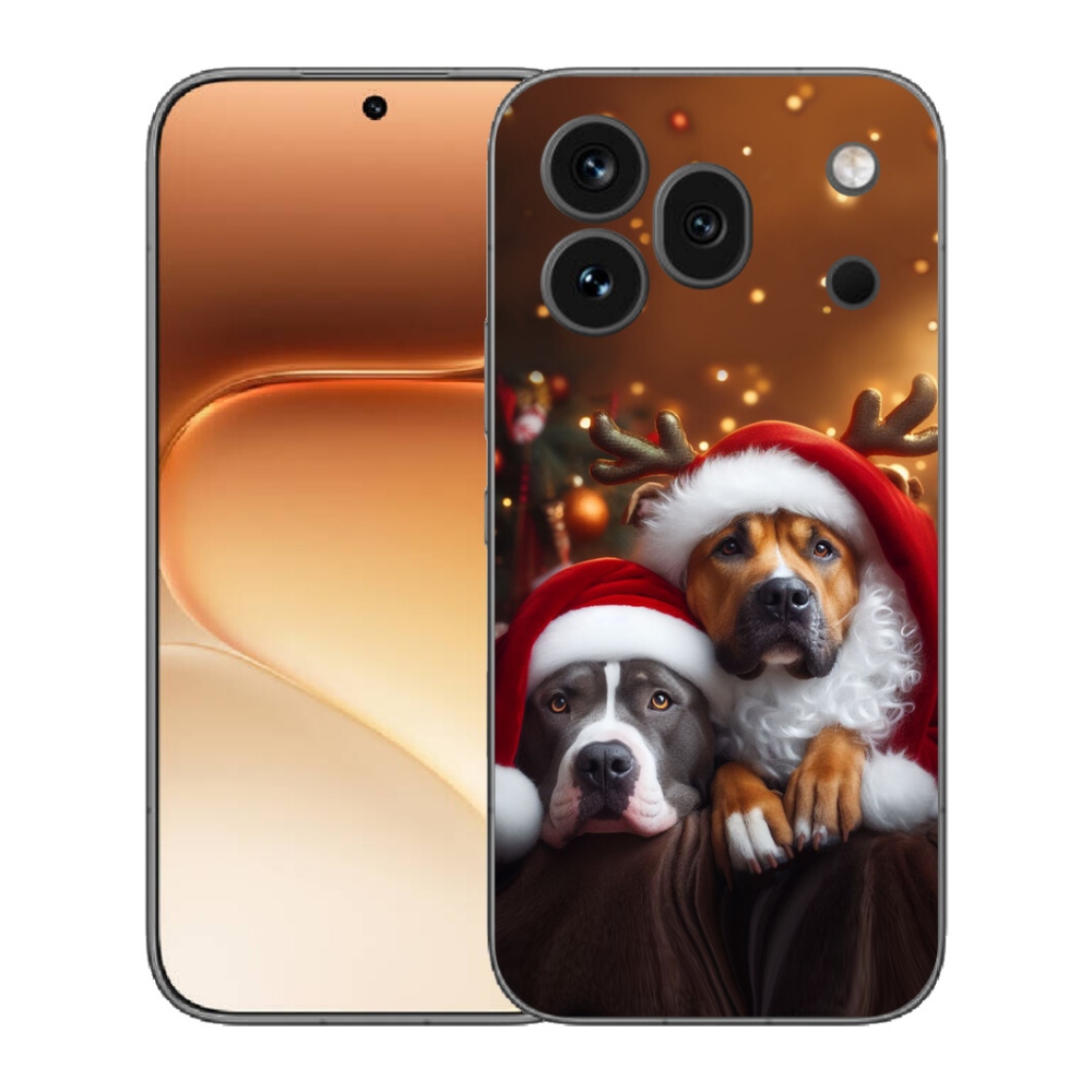 Gelový kryt mmCase na Honor 600 Pro - vánoční psi
