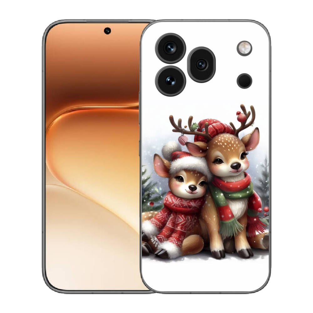 Gelový kryt mmCase na Honor 600 Pro - vánoční sobi