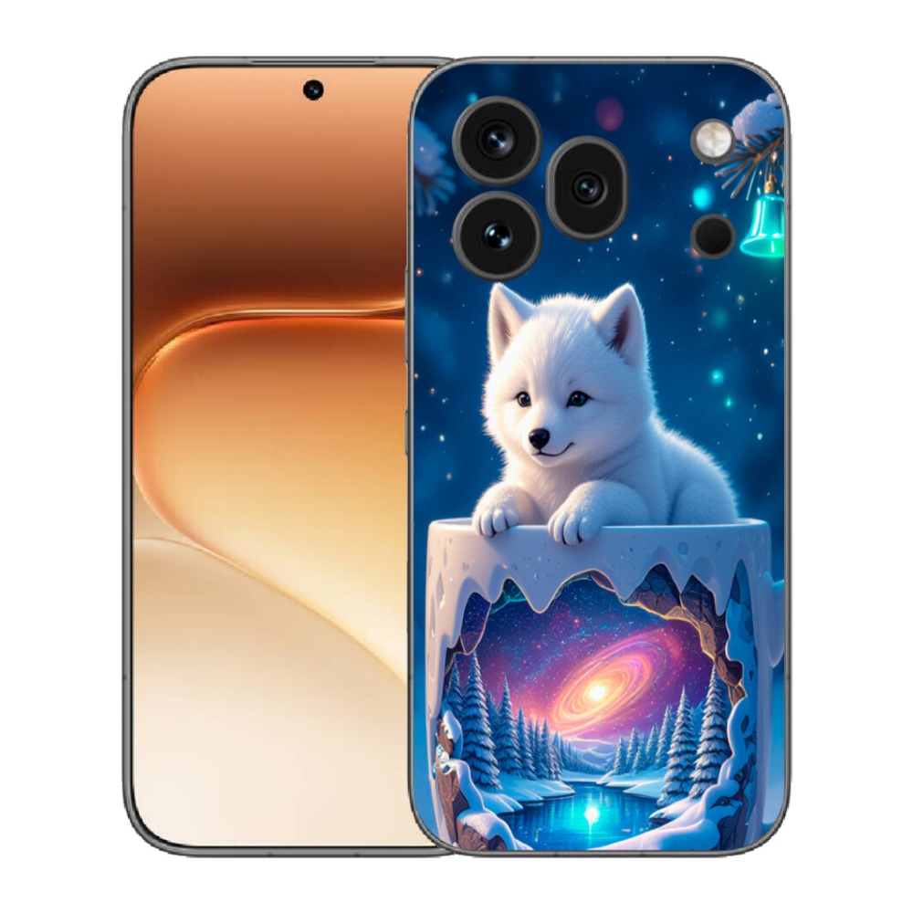 Gelový kryt mmCase na Honor 600 Pro - vánoční štěně