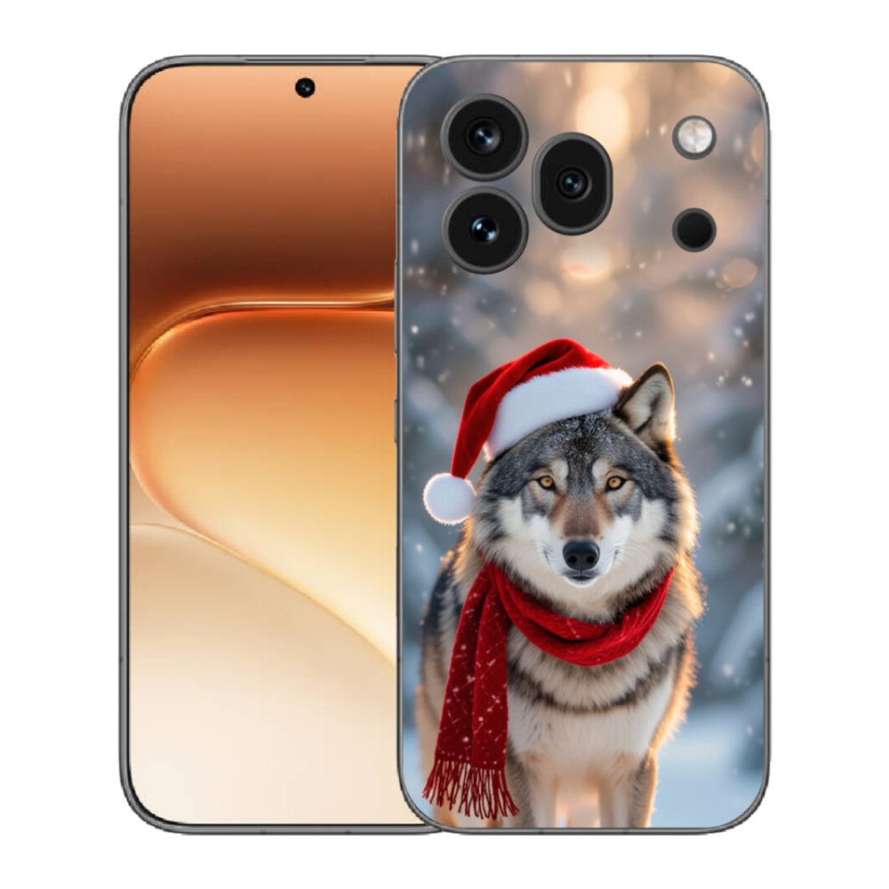 Gelový kryt mmCase na Honor 600 Pro - vánoční vlk