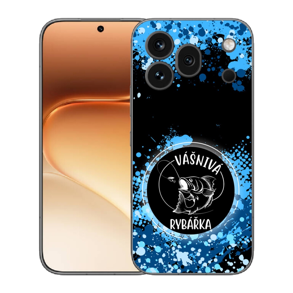 Gelový kryt mmCase na Honor 600 Pro - vášnivá rybářka černé pozadí