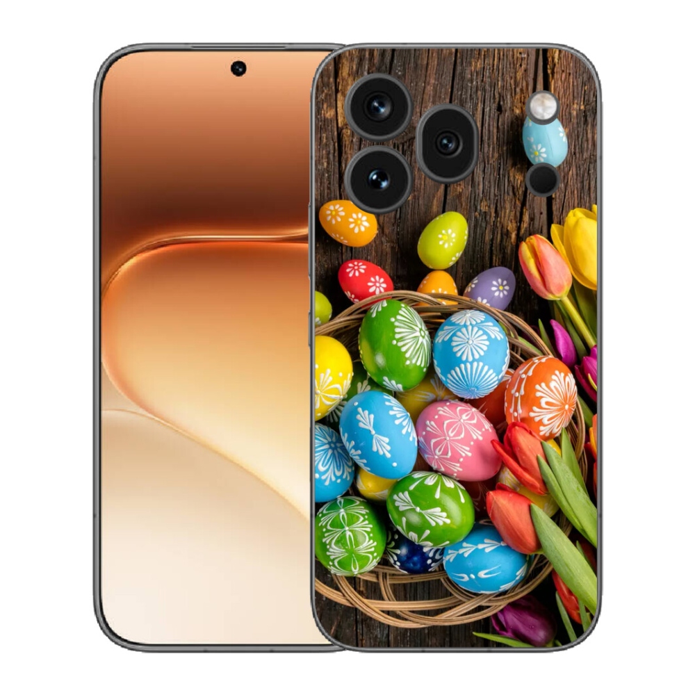 Gelový kryt mmCase na Honor 600 Pro - velikonoční vajíčka