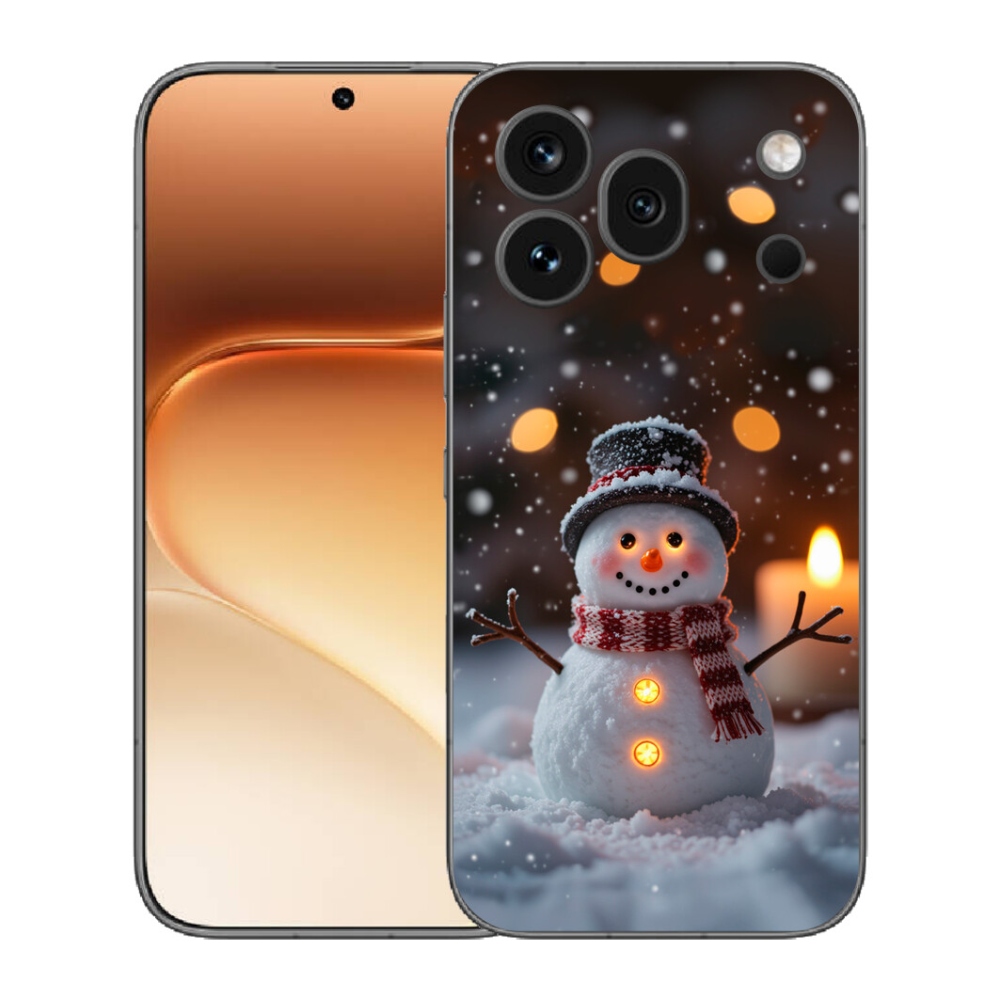 Gelový kryt mmCase na Honor 600 Pro - veselý sněhulák