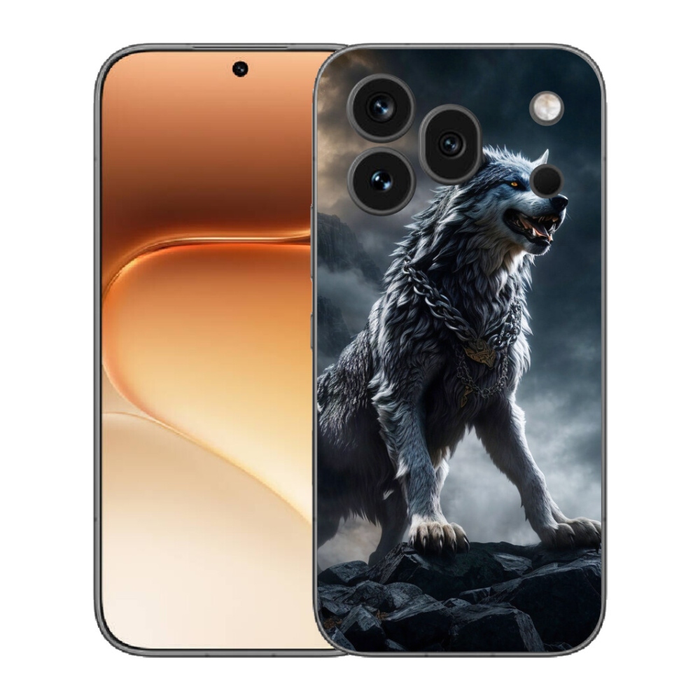 Gelový kryt mmCase na Honor 600 Pro - vlk 1
