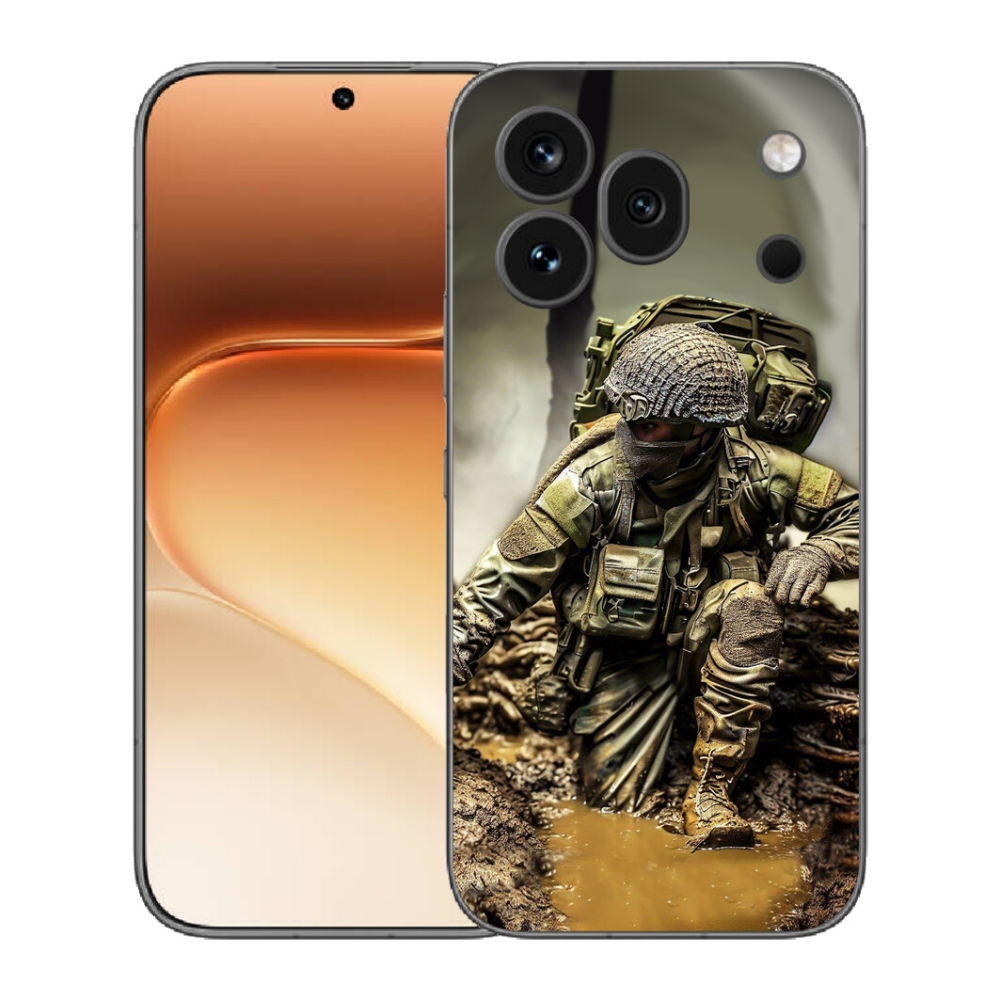 Gelový kryt mmCase na Honor 600 Pro - voják