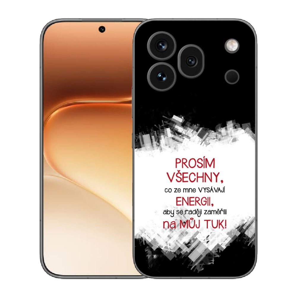 Gelový kryt mmCase na Honor 600 Pro - vtipný text 1 červený